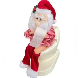 Animated Singing Farting Dancing Santa On Toilet Christmas LED Jingle Bells READ